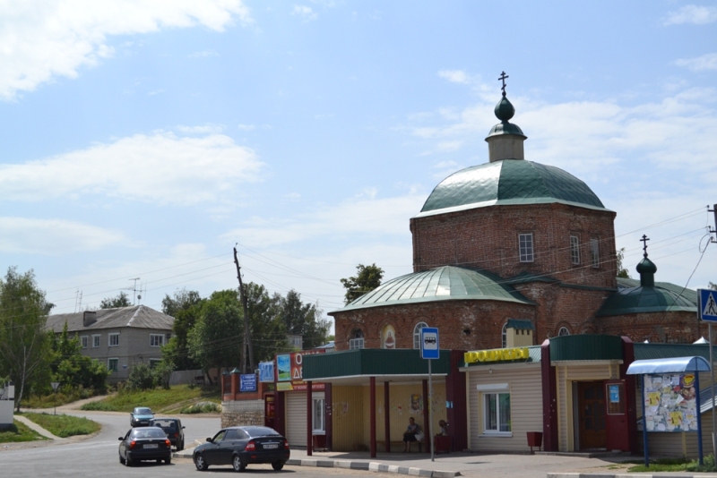 церковь у Старого казенного моста Лебедянь район улиц Городянка и Елецкая